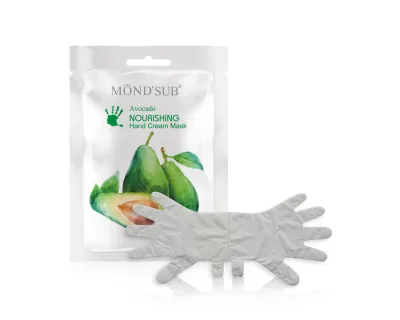 Private Label Avocado Custom Cotton Moisturizing Treatment Hand Whitening Mask Glove