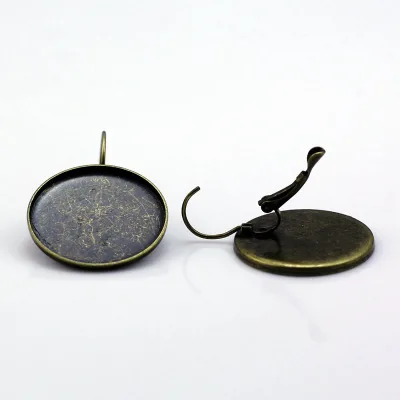 Beadsnice brass earrings ROSE brass COLOR for jewelry