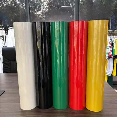 SubliQijun HTV Easyweed 61cmx25m Bright Colors PVC Heat Transfer Vinyl Roll for Ball Uniform