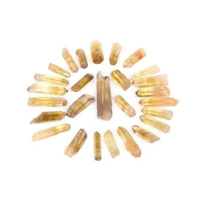 New Arrival High Quality Brazil Citrine Crystal Specimens Polished Natural Point Reiki Healing Image Home Decoration Yellow