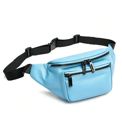 Custom Fabric Waist Bag Waterproof Fanny Pack Outdoor Sports Chest Bag Customized Logo Unisex Slim Bag