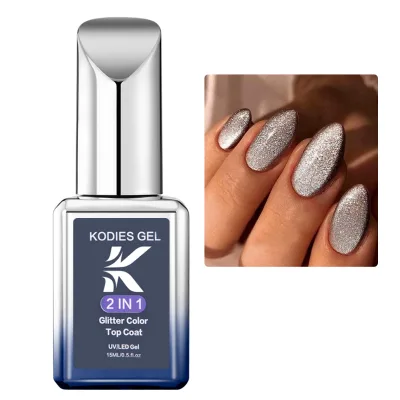 KODIES GEL Top Coat Cat Eye Gel Nail Polish 15ML Private Label Spar Cateye Gel Varnish Finish Sealer Magnetic Topcoat No Wipe