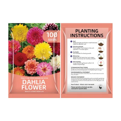 Cross-border Seed Customization Cross-border-style Colorful Packaging Foreign Trade Flower Herb Seeds Flowering Gardening Garden