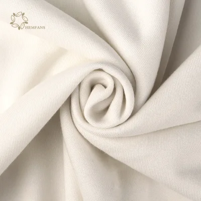 Gots Fabric Organic Cotton Clothing Fabrics Bamboo Organic Cotton BRUSHED Fleece Fabric 400 GSM for Sweatershirt or Hooded