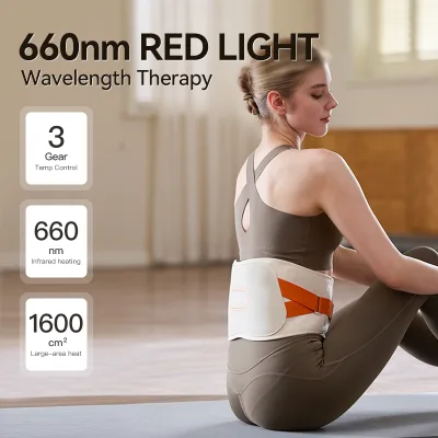 electric Wireless Wearable Infrared Red Light Therapy Belt for Back Shoulder and Waist Treatment Home Use waist massager