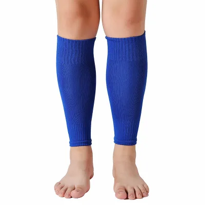 High Quality Athletes Footless Football Leg Calf Support Socks Christmas Stockings Compression Leg Sleeve Calf Sleeves