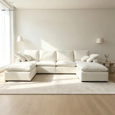 Hot-selling 2/3/4-seat Modular Cloud Modern Corner Sofa Set for Living Room Apartment & Hospital Use