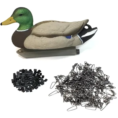 Hunting Accessories Duck Goose Decoys Hunting Texas Rigs Tools Decoy Crimp Swivel Snap Set