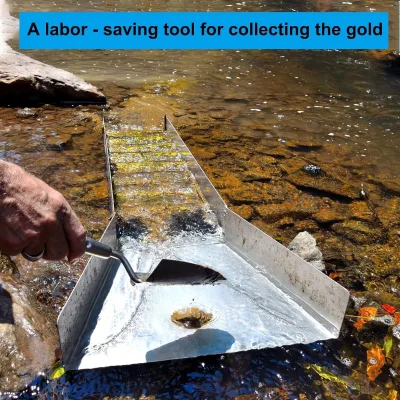 Factory New Foldable No Power Gold Washing Sluice No Matching Accessories for Small Scale Alluvial Gold Mining