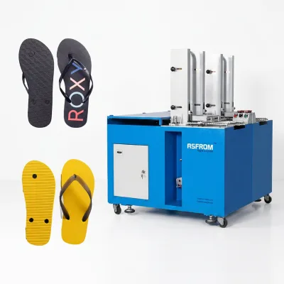 Eva Motor Pneumatic Slipper Strap Attaching Machine Factory Flip Flop Sandal Belt Fixing Equipment for Rubber Slipper Production