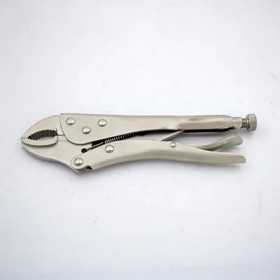 Household Tools Locking Pliers Multifunctional 7"curved Jaw Pliers Straight Jaw Pliers