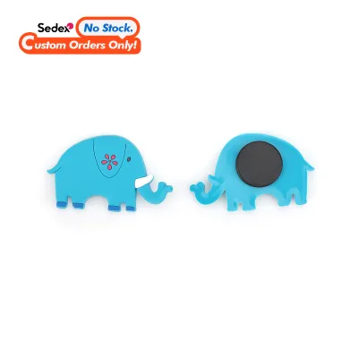 MOQ 3000 Pcs Personalized 3D Cute Soft Rubber PVC Silicon Fridge Magnets Strong Magnetic Refrigerator Magnet for Kids Gifts