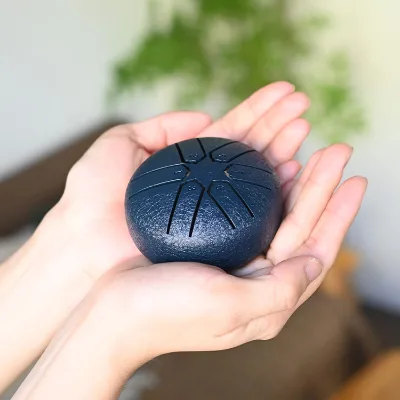 A Unique Art Piece for Home Decor 3 Inch 6 Notes Decorative Lotus Drum