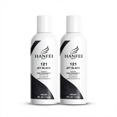 HANFEI Honey Brown Semi Permanent Hair Dye Cream 4oz Vegan Nourishing Formula 64 Colors PPD Ammonia Free Gentle Hair Tint