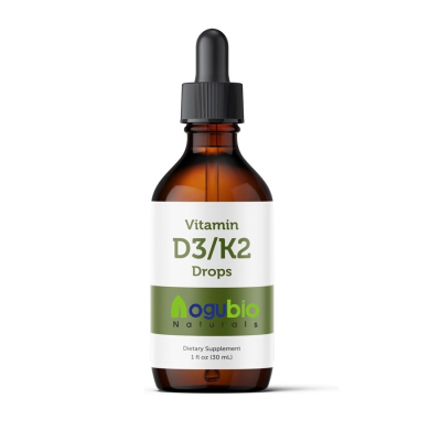 AOGUBIO OEM High Quality Liquid Vitamin D3 with K2 Supplement Support Vitamin D3 K2 Supplement