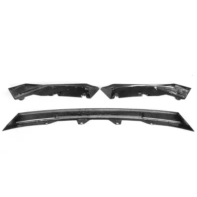 Real Dry Carbon Fiber Front Diffuser Bumper Lip for G80 G81 G82 G83 2021-IN V Style 3Pcs/Set