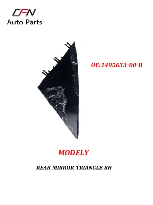 CFN OEM 1495633-00-B New Right Side Mirror Triangle Cover RH Corner Trim Black for Tesla Model Y