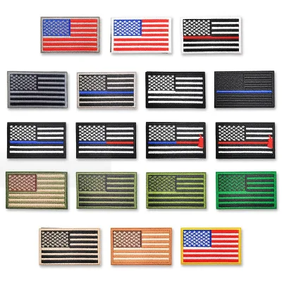 AWELLS Handmade Custom Rectangular Embroidered Iron-On Fabric Patch Outdoor Style Badge for Jackets Backpacks Hats and Apparel