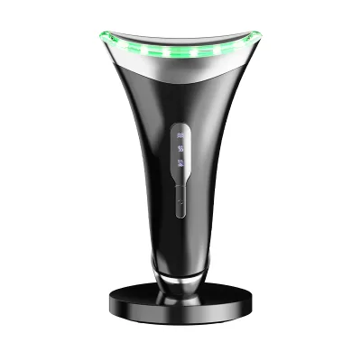 Rechargeable Wireless Face & Neck Lifting Massager with 3 LED Lights for Skin Care and EMS Winkle Removal