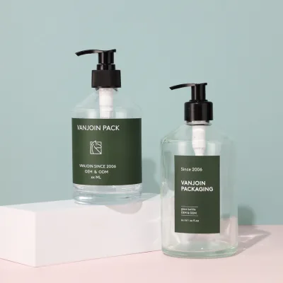 Personalized Shampoo Conditioner and Lotion Bottle Empty Glass Bottles With Pump for Hair Products Shampoo Body Lotion Hair Mask