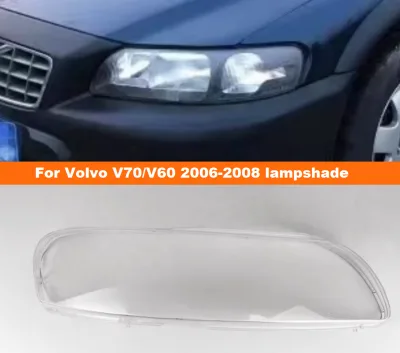 Headlight Lampshade for S60 2004-2008 V60/V70 Transparent Headlight Cover Shell Oe Replacement