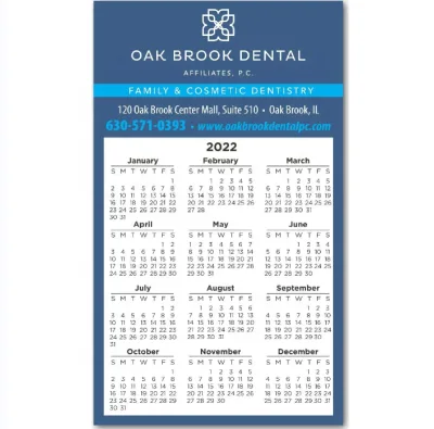 2025Full Color Imprint Custom Fridge Promo Calendar Magnet