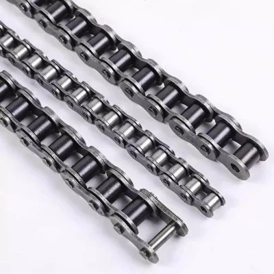 Manganese Steel Industrial Drive Roller Chains 3/8" 06B / 4/8" 08B / 5/8" 10A / 6/8" 12A / 1" 16A Single Double Rows Nonstandard