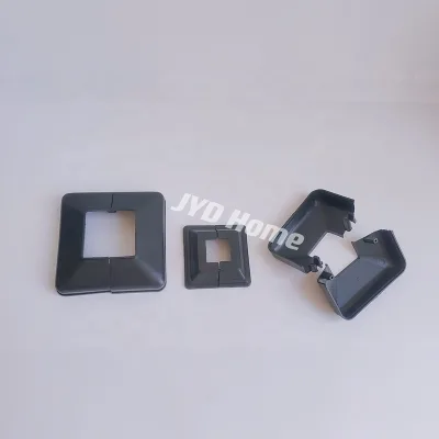 JYD Separable and Recombinable Plastic Base Cover for 2", 1.5", 1" Fence Post Plastic Fence Post Base Shoes Plastic Plate Cover