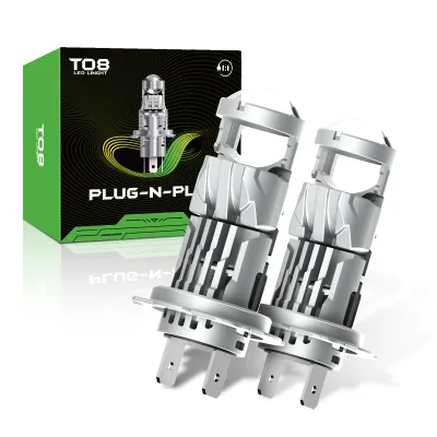 Mini LED Headlight Bulb H7 LED Headlight Projector Lens Plug and Play Projector LED Bulb