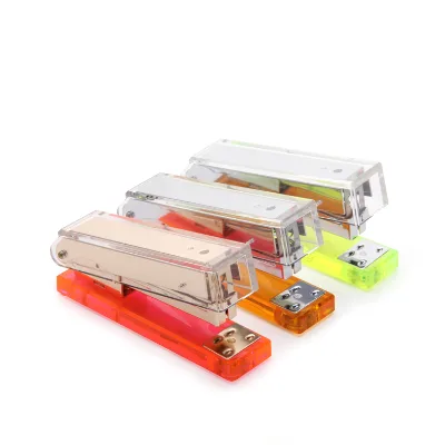 School Supplies Hardware Tool Perspex Stapler Multicolor Book Sewer Office Stapler