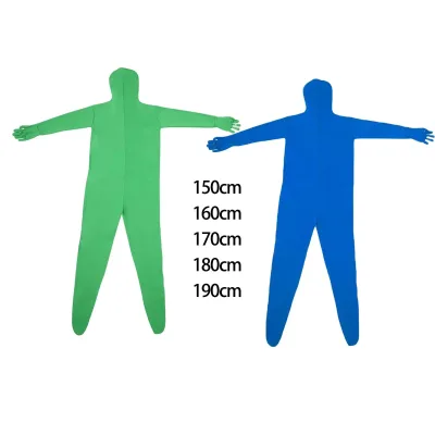 Chromakey Body Suit Green Bodysuit for Photo Video Photography Effect Spandex Stretch Fit