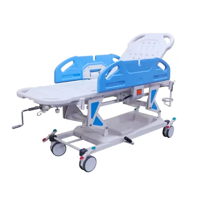 Transfer Hospital Patient Medical Stretcher Bed With Central Locking Stretcher Hospital