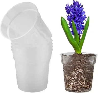 Wholesale Clear Orchid Pot Plastic Plant Pots with Holes Nursery Pots for Orchid Repotting