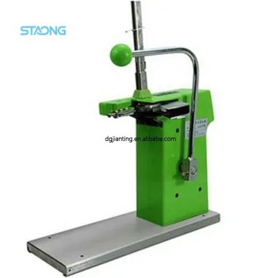 Supermarket Use Net Clipping Machine Hand Operation Aluminum Nail Tying Machine to Pack Garlic Onion Potato Mesh Net Bag