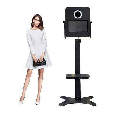 Professional Digital Photobooth System with Large Touch Display & Travel Case, Designed for High-Volume Commercial Use