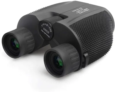 JAXY High Quality UCF Pocket Small Mini Portable 10X25 Compact Binoculars for Adults Outdoor Adventures and Kids