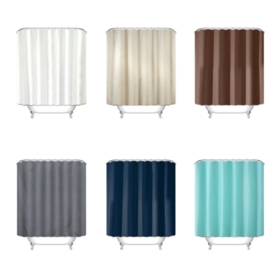Polyester Fabric Bathroom Shower Curtain 180*180cm Waterproof Durable Shower Curtain