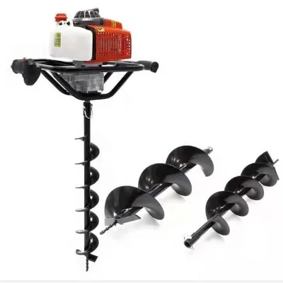 High Productivity 52cc Gasoline Post Hole Digger Quality Hand Push Earth Auger with High Quality Engine Core Component