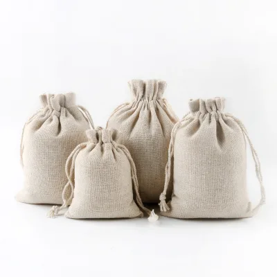 Wholesale Price Cotton Drawstring Bag Durable Custom Logo Printed Organic Canvas Drawstring Cotton Dust Bag Jewelry Pouch