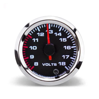 Auto Meter 2 Inch 52mm 7 Colors Universal 8~18 Volt Gauge Auto Car VoltageMeter