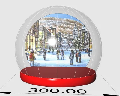 Outdoor Christmas Human Life Large Size Waterproof Inflatable Tent with Built-In Fan for Live Shows