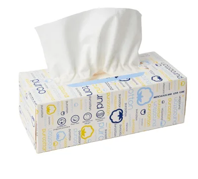 Factory Direct Private Label Household Skin-Friendly Disposable 2 Ply Dry Baby Wipes-100% Pure Cotton Striped 20x20cm Tissues