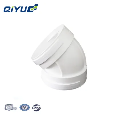 HDPE pipe 45° ABS elbow Ventilation pipeline elbow fittings 45° elbow for air conditioning system pipelines PE pipeline fittings