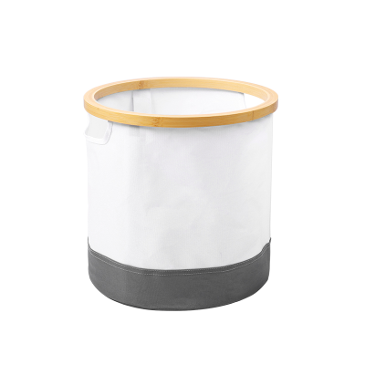 Bathroom Collapsible Laundry Storage Hamper 600D Oxford Cloth Bin Storage Basket Made of Bamboo