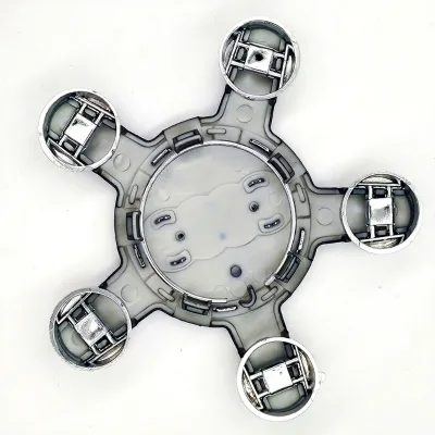5 Star Spider Black Grey Red Wheel Center Cap Cover Emblem Hub Covers 4F0601165N 8R0601165