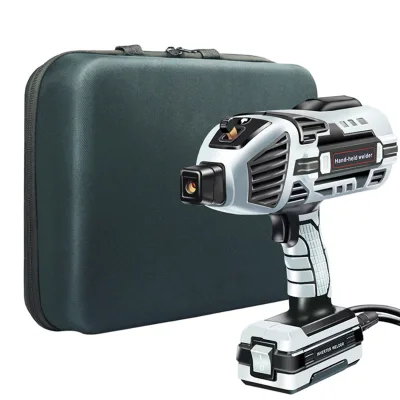 110V US Standard Handheld Welder EU Standard 220V Gray Household Small Mini Portable Inverter Welder.