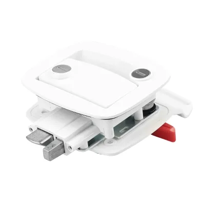 RV Camper Motorhome Trailer Door Lock Manual Type with Accessories,White