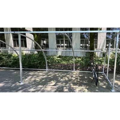 Metal Iron Large Hot-dip Galvanized Bicycle Shed Public Road Bicycle Security Parking Place Bike Shelter