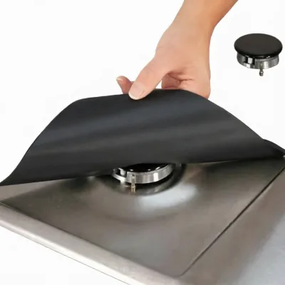 Kitchen Protector Gas Cooktop Stove Top Cover with Bamboo Charcoal  10.6x10.6 Inches