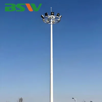 BSW Wholesale Induction High Mast Light 400W-1000W IP65 Dual-arm Aluminum Alloy Gold Color Large Area Outdoor Infrastructure